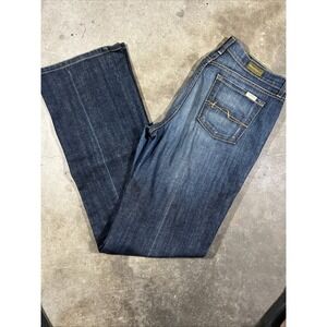 David Kahn Jeans Womens Dark Wash Bootcut Premium Denim Stretch Mid Rise 4